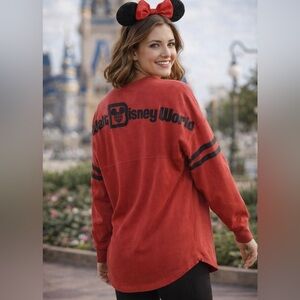 Disney Spirit Jersey Walt Disney World Est 1971 Red Long Sleeve Women’s Large